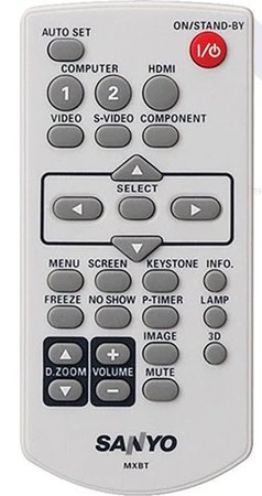 Remote máy Infoto màu trắng, dày (bố cục giống Sanyo)